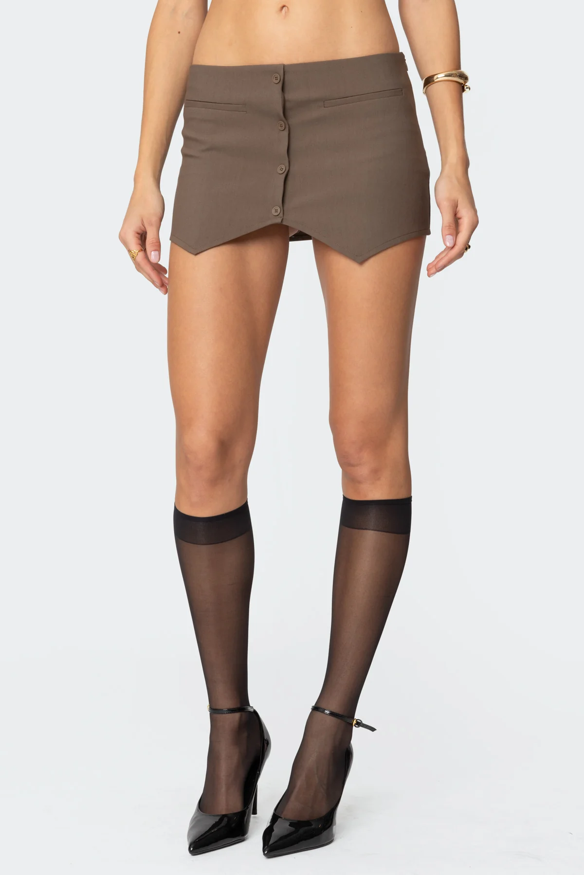 Ellis Buttoned Up Mini Skort - Image 2