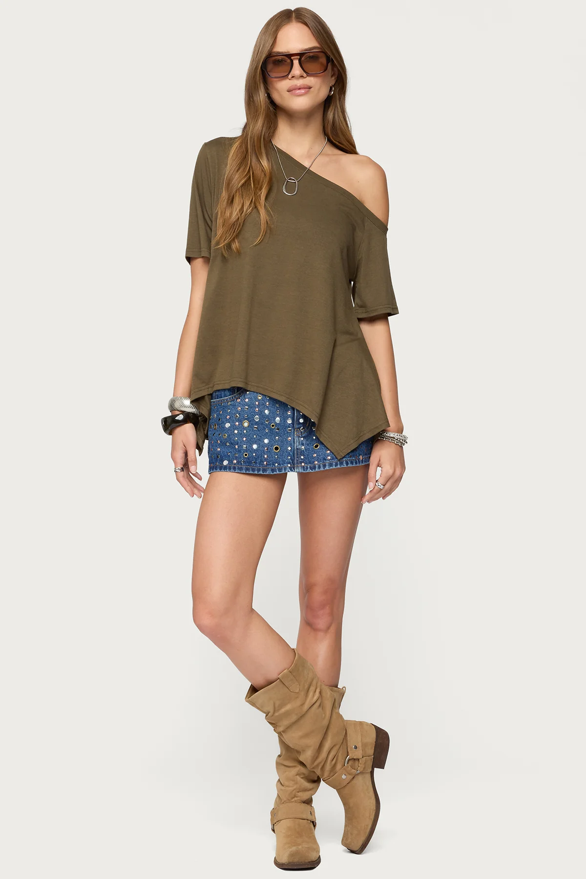 Josy Off Shoulder Handkerchief Top - Image 2
