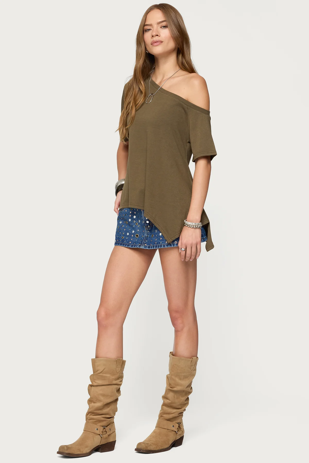 Josy Off Shoulder Handkerchief Top - Image 4