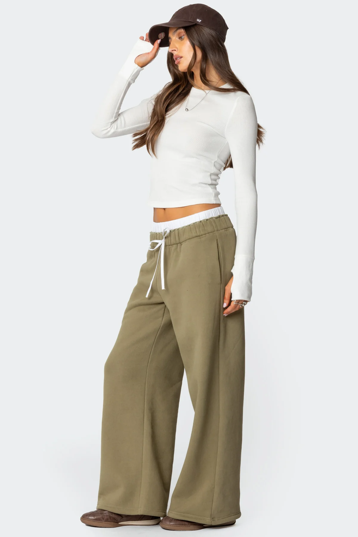Drawstring Boxer Detail Sweatpants - Image 3