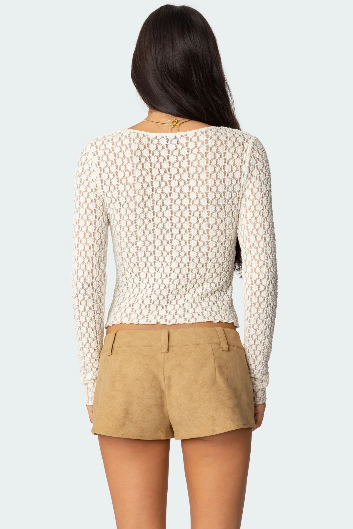 Laila Textured Lacey Top - Image 5