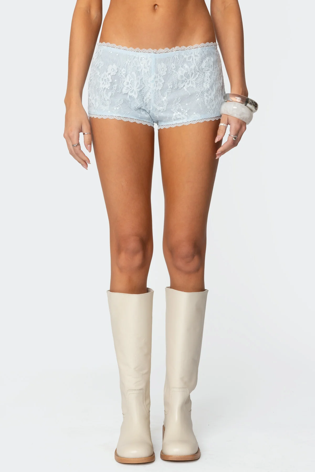 Sloaney Lace Micro Shorts - Image 2