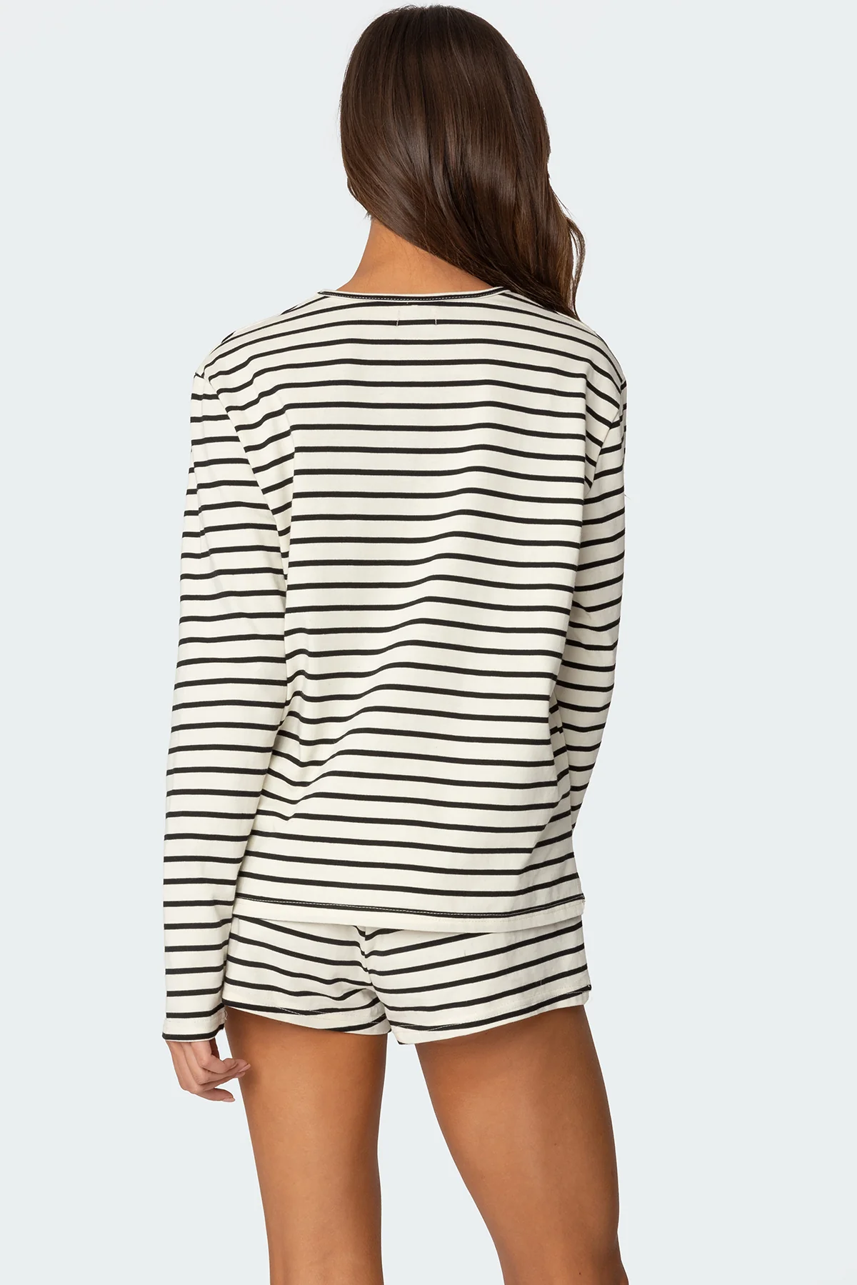 Jordyn Striped Long Sleeve T Shirt - Image 5