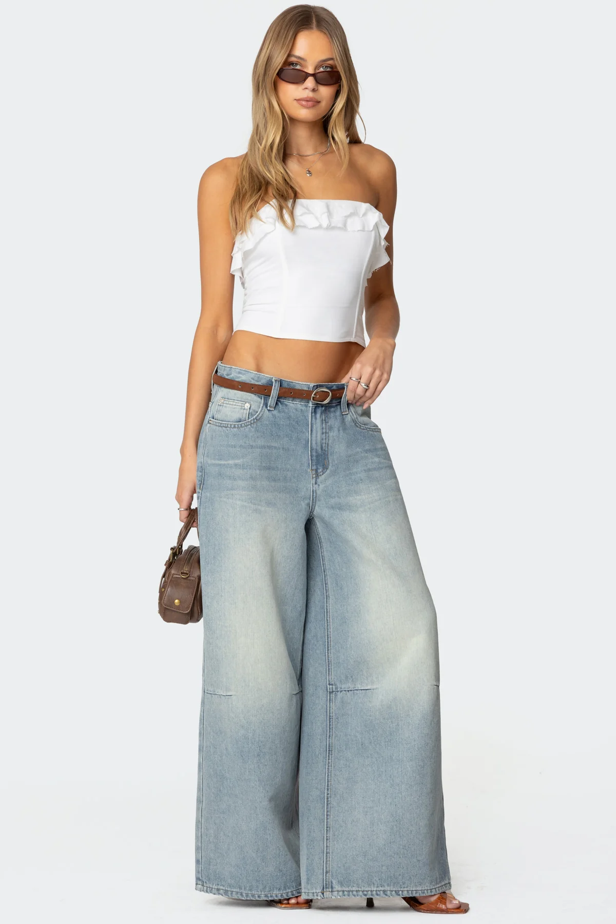 Litsa Ruffled Linen Look Corset - Image 5