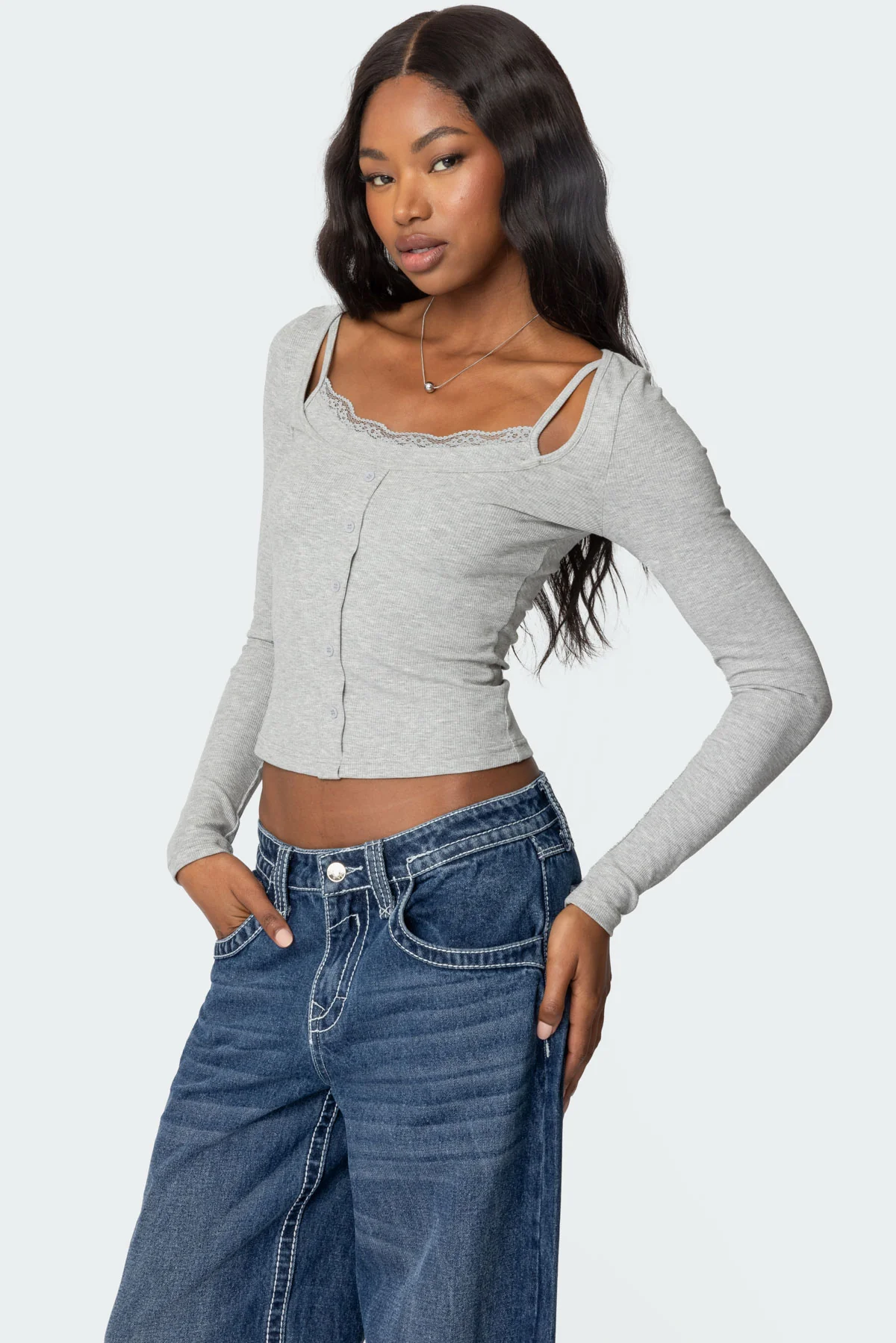 Josi Layered Ribbed Top - Image 3