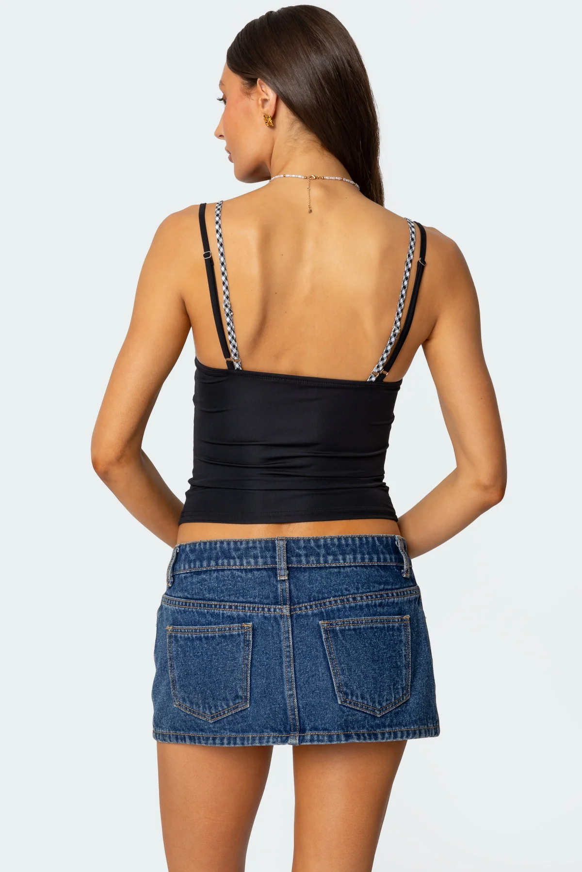 Gingham Layered Tank Top - Image 5