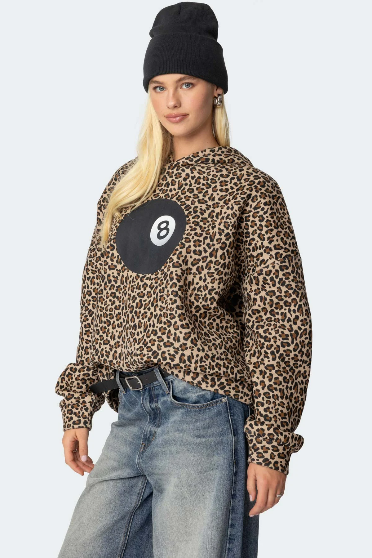 Leopard Magic 8 Oversized Hoodie - Image 3