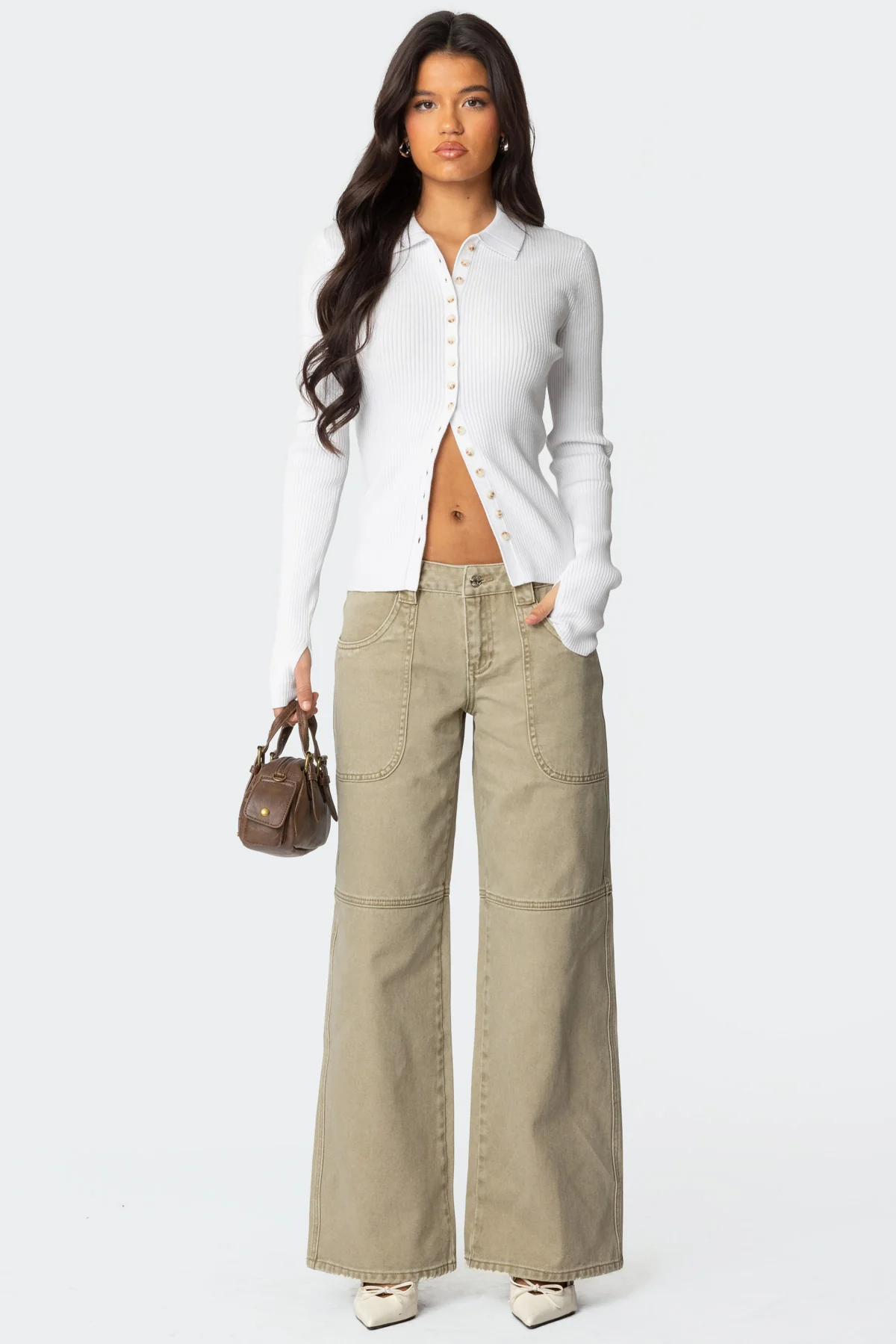 Mirielle Ribbed Knit Cardigan - Image 2
