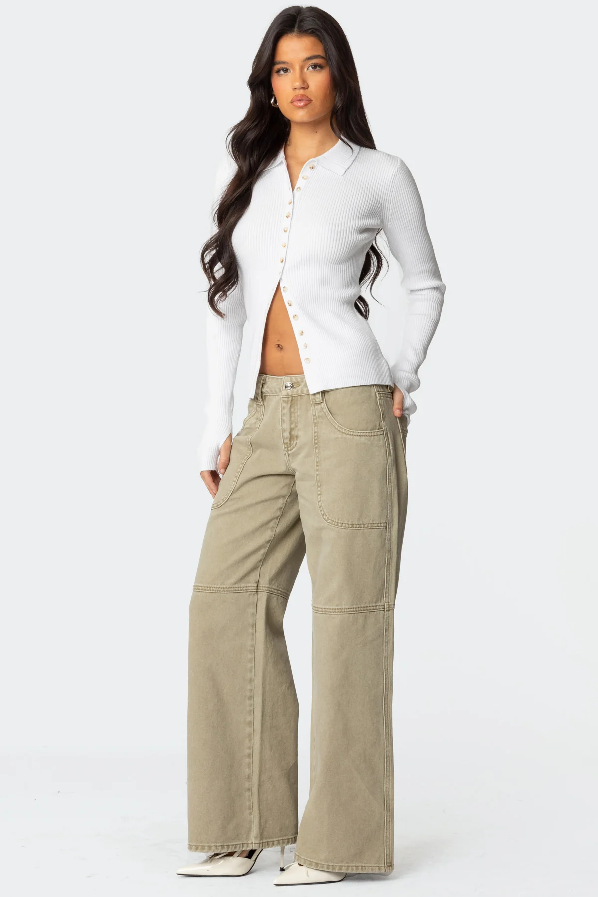 Mirielle Ribbed Knit Cardigan - Image 4