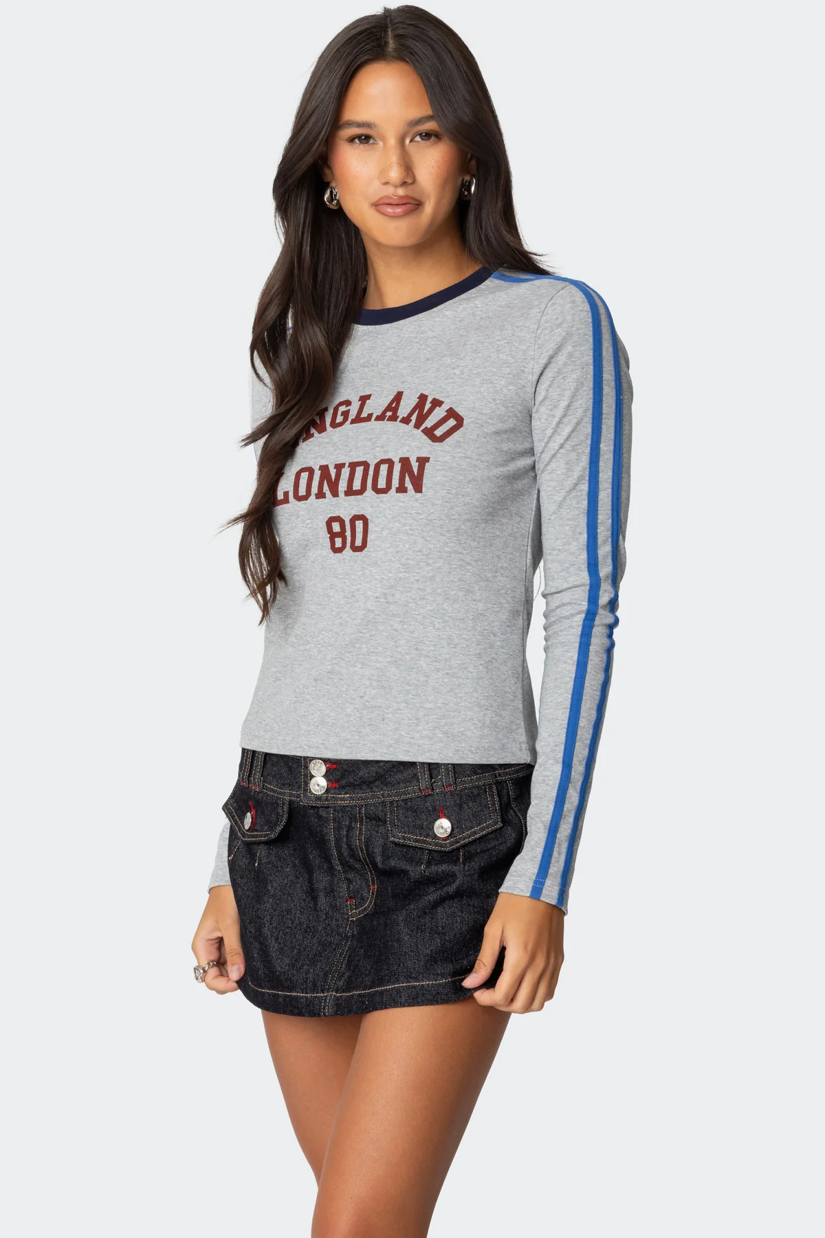 UK Contrast Stripe T Shirt - Image 3