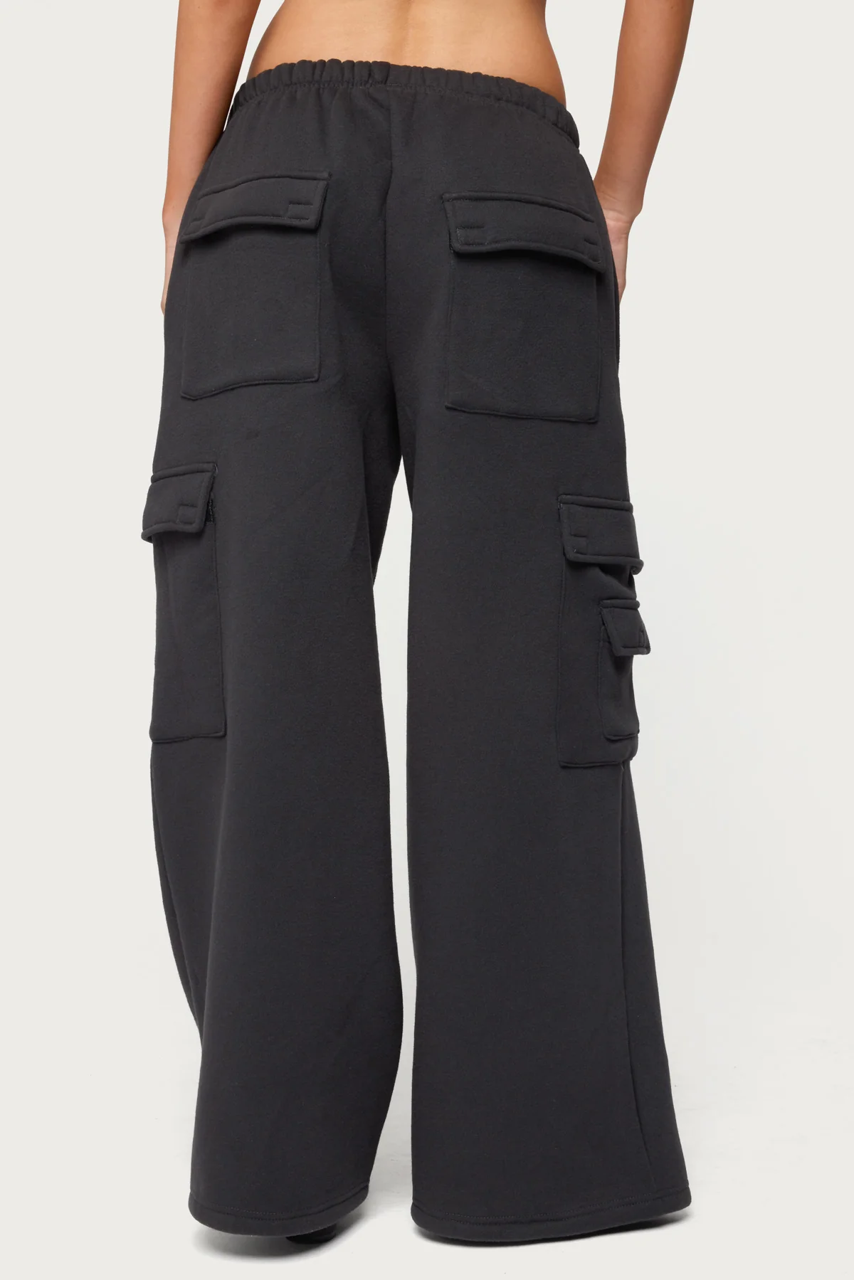 Petite Wide Leg Cargo Sweatpants - Image 5