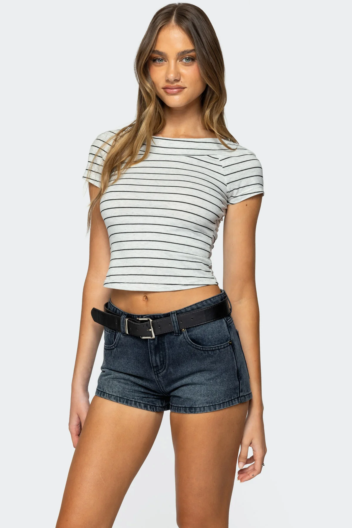 Lihi Striped Boat Neck Top - Image 3