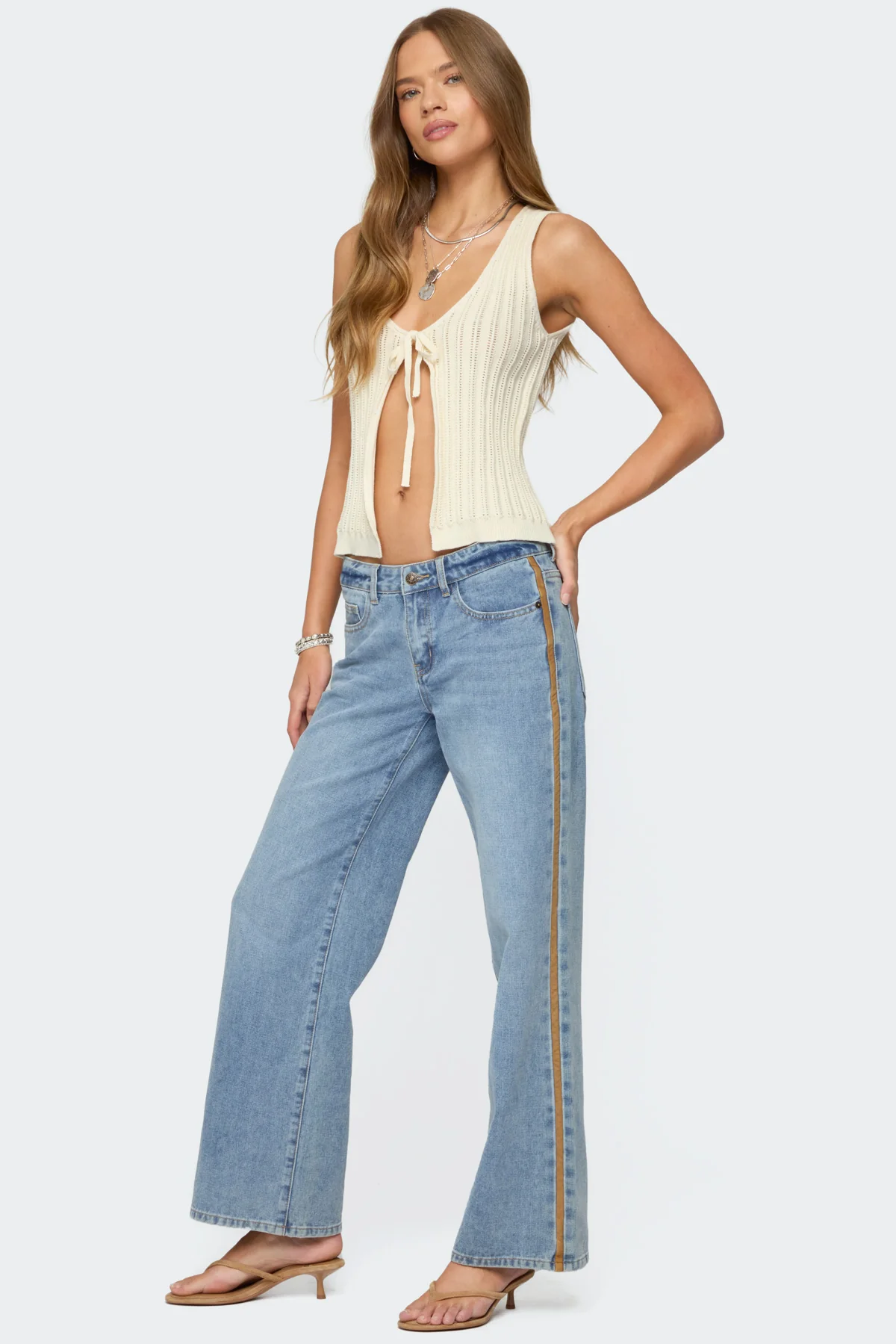 Verona Split Front Knit Top - Image 4