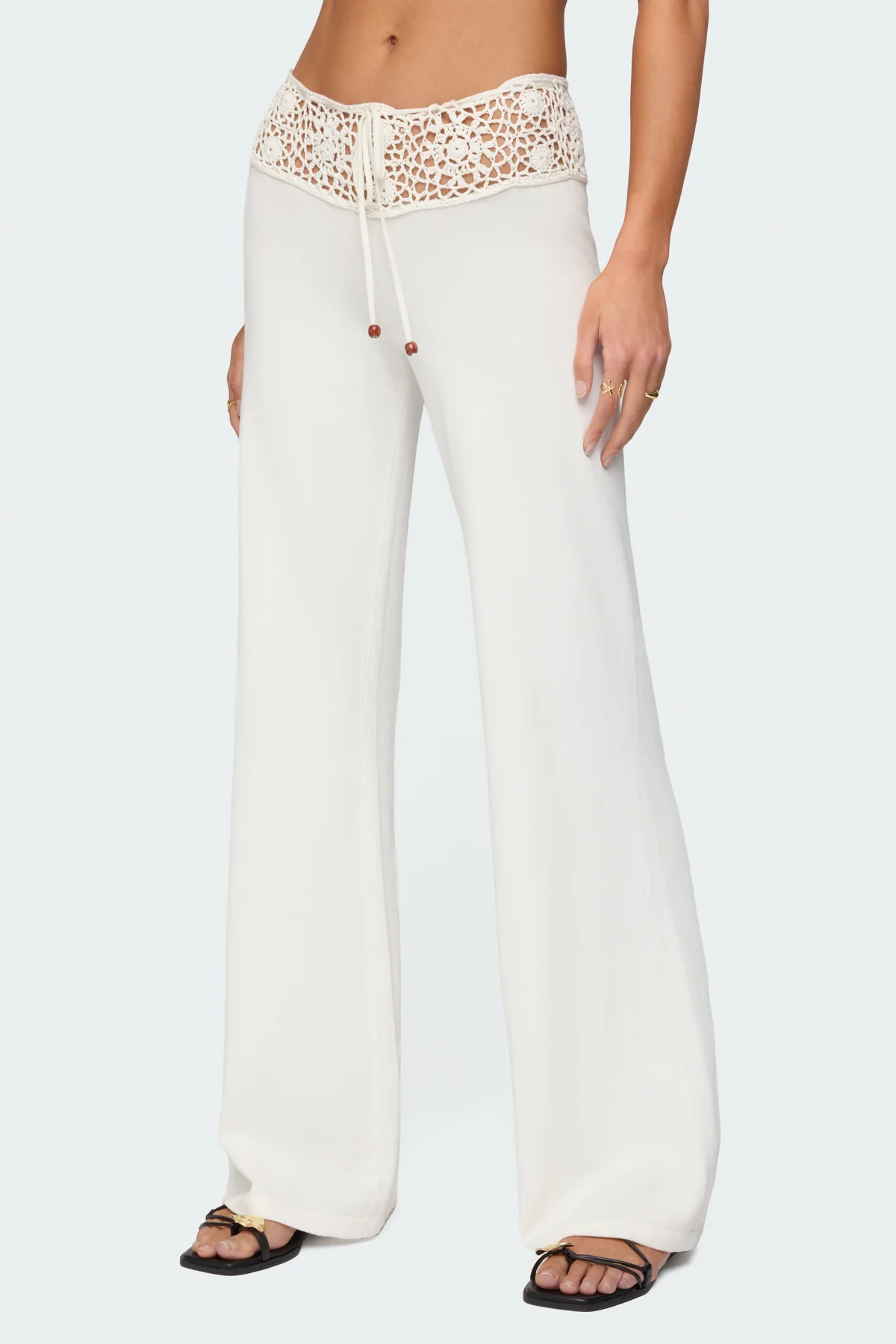 Kirsty Crochet Waist Knit Pants - Image 4