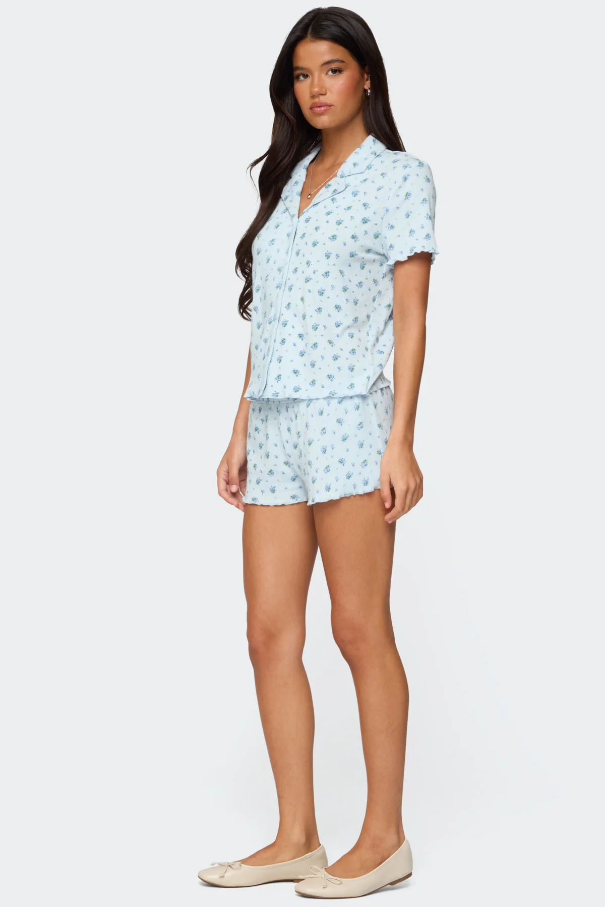 Camden Floral Pointelle Shorts - Image 3