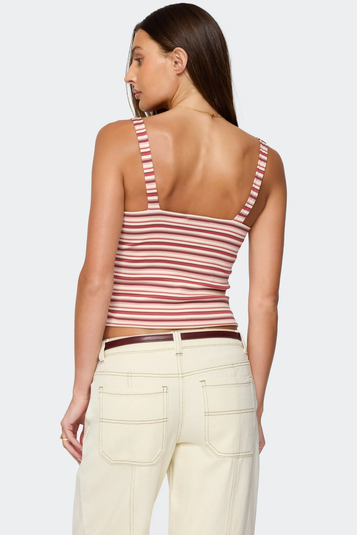 Adelia Striped Ruched Tank Top - Image 5