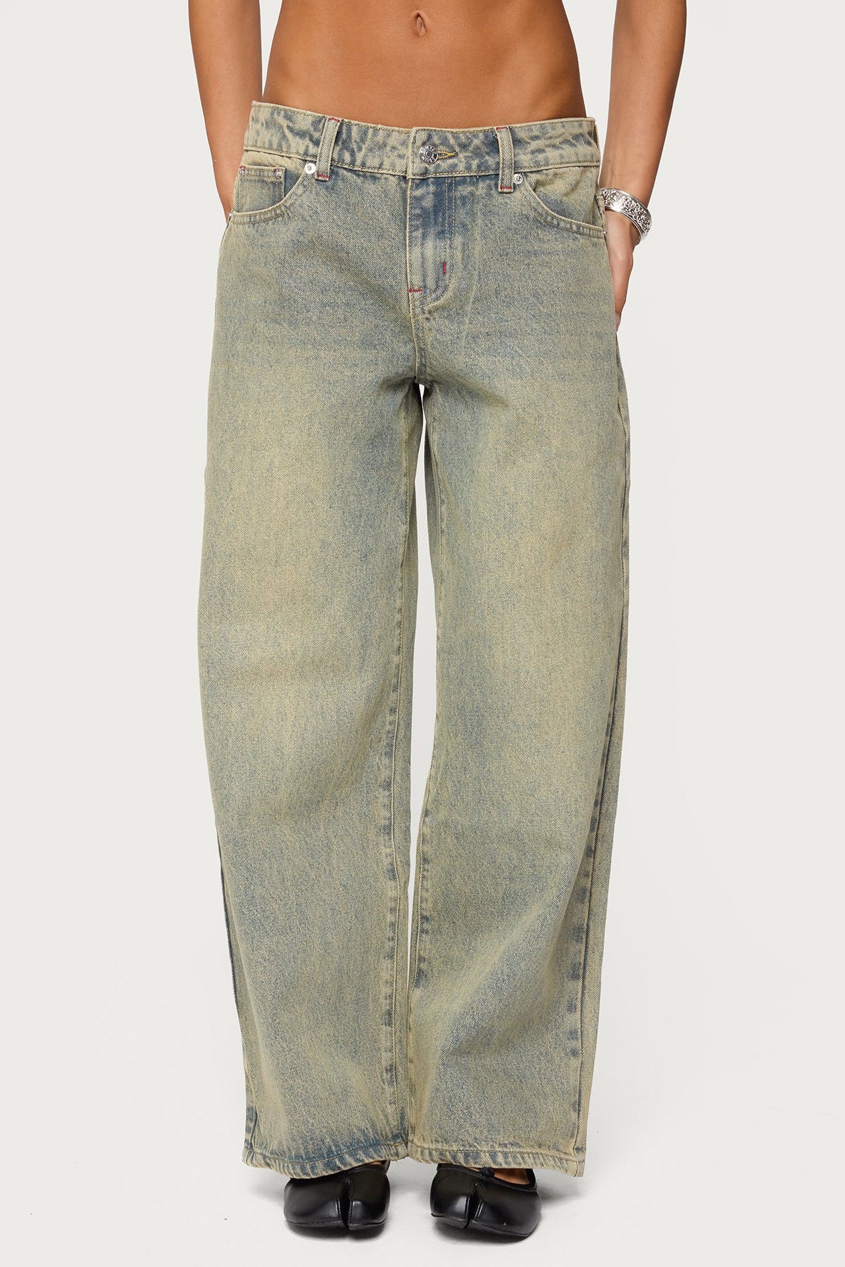 Petite Ace Low Rise Baggy Jeans - Image 2