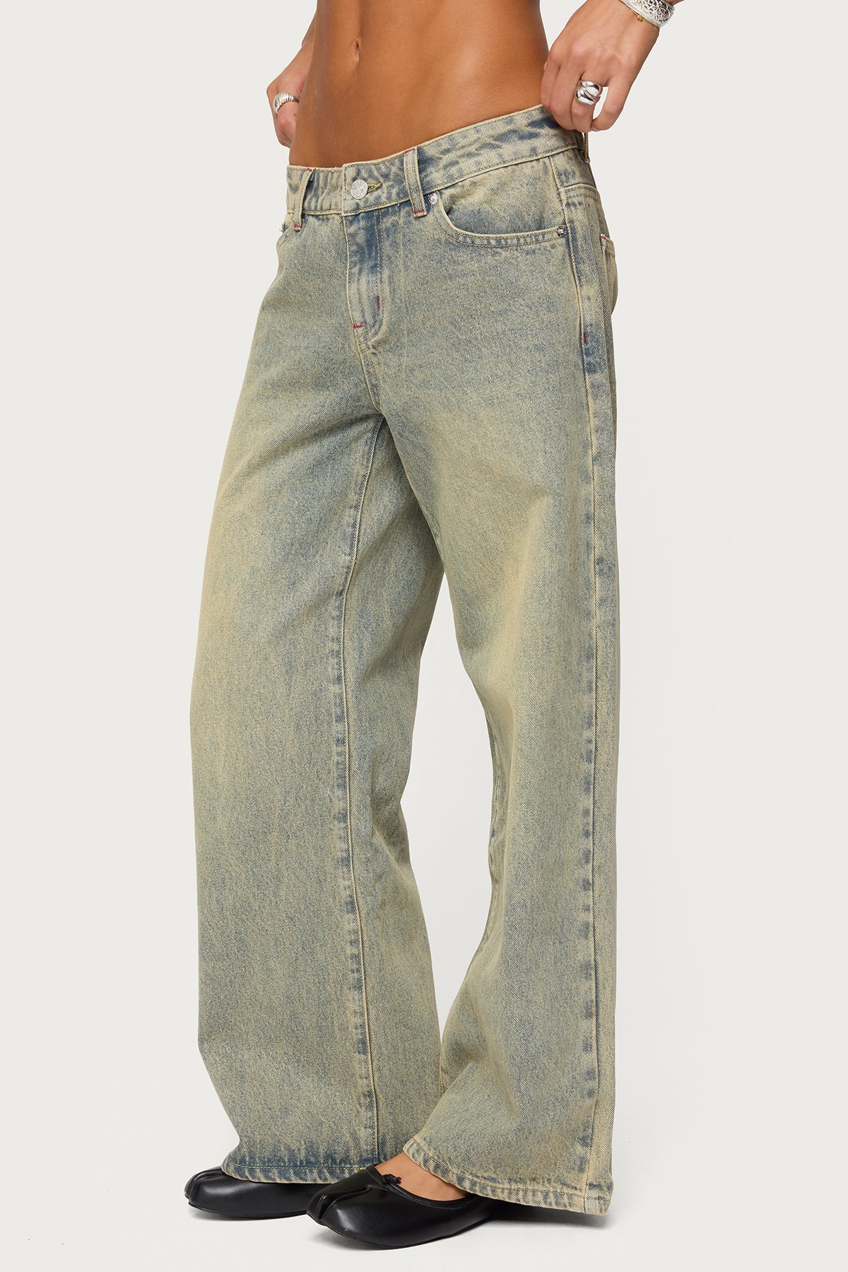 Petite Ace Low Rise Baggy Jeans - Image 4