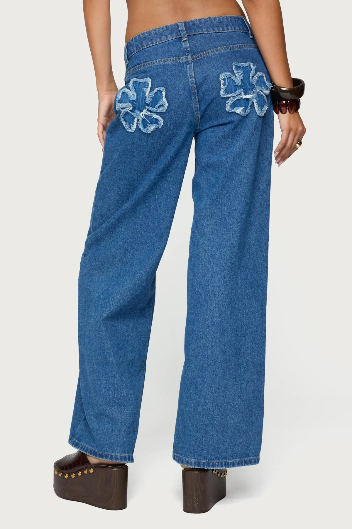Flower Patch Low Rise Baggy Jeans - Image 4