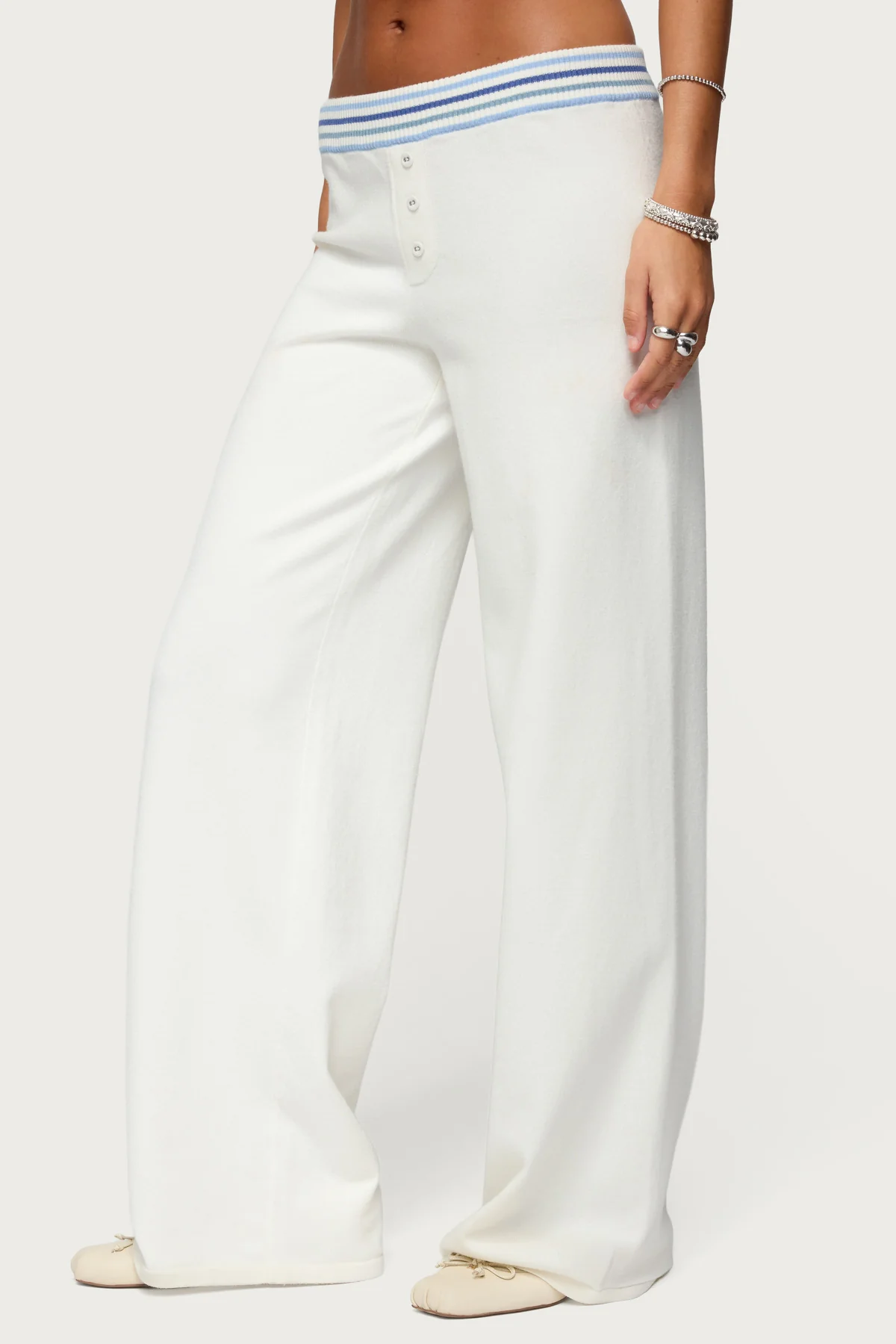 Miya Stripey Knit Pants - Image 4