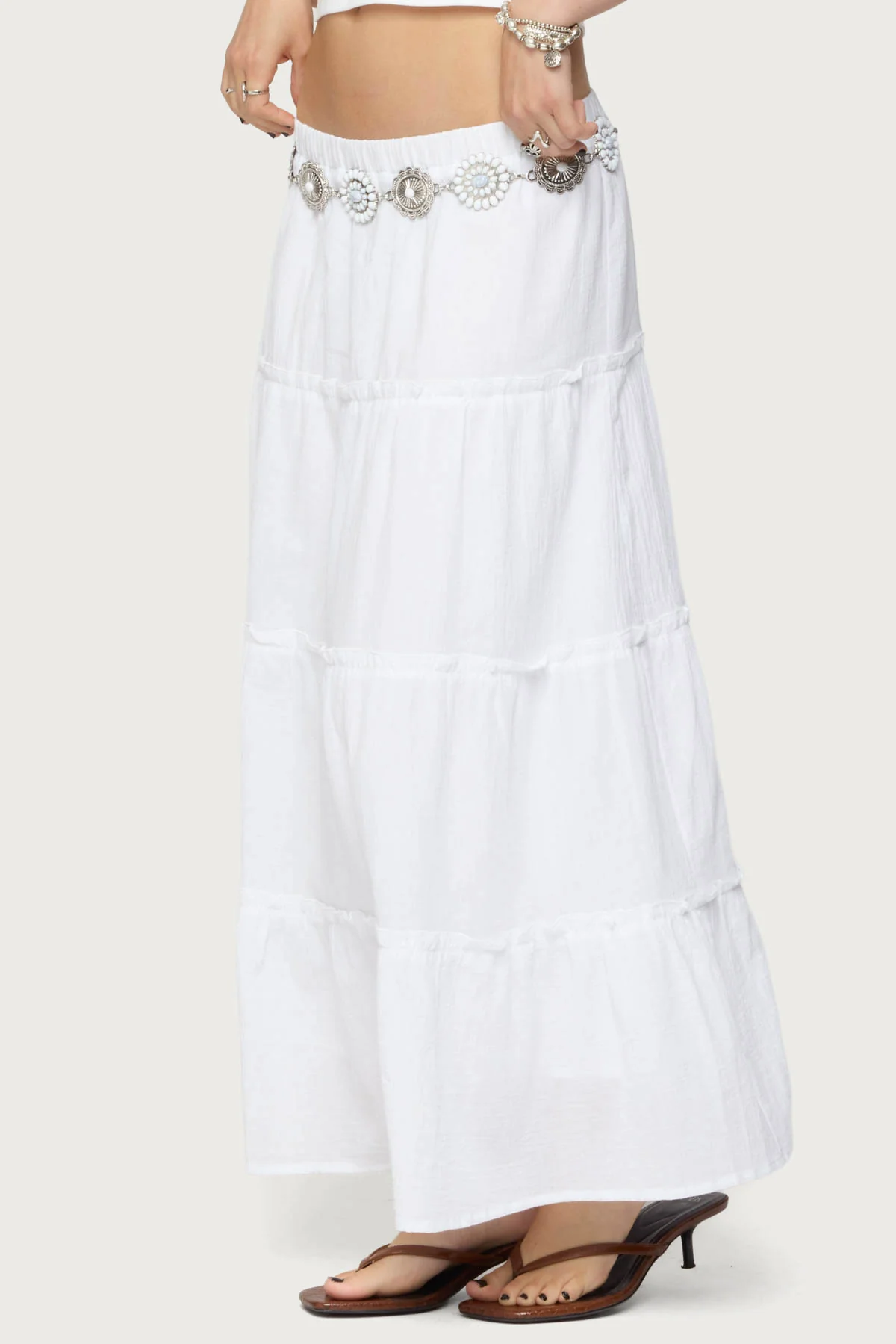 Petite Charlotte Tiered Maxi Skirt - Image 2