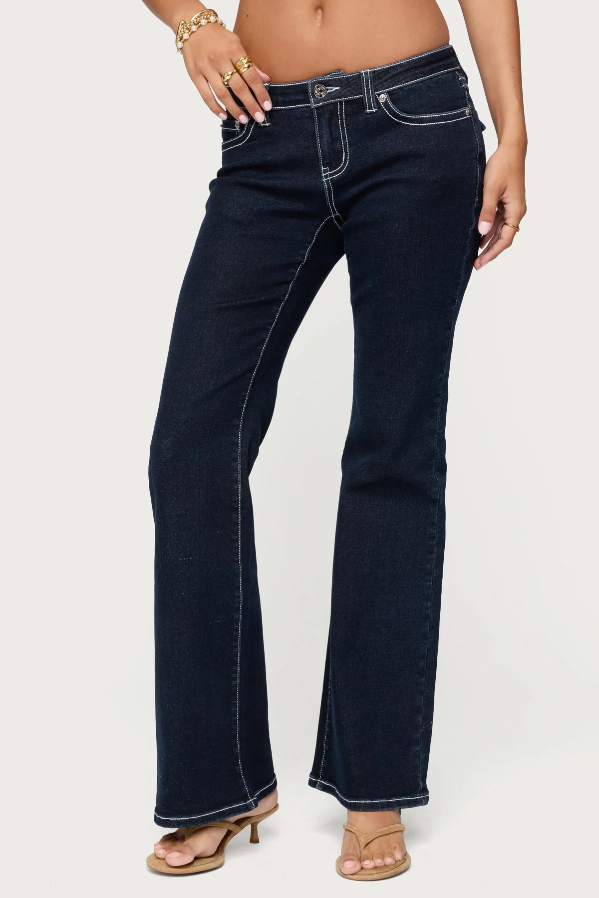 Louis Contrast Low Rise Bootcut Jeans - Image 2