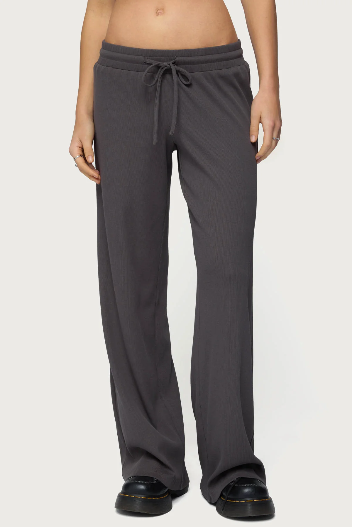 Cicilia Straight Leg Ribbed Pants - Image 2