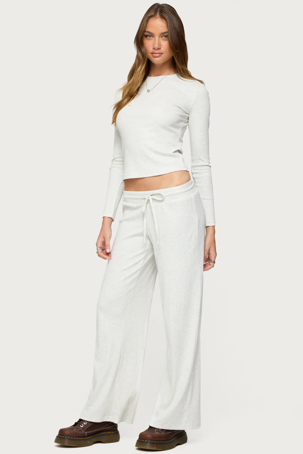 Cicilia Straight Leg Ribbed Pants - Image 3