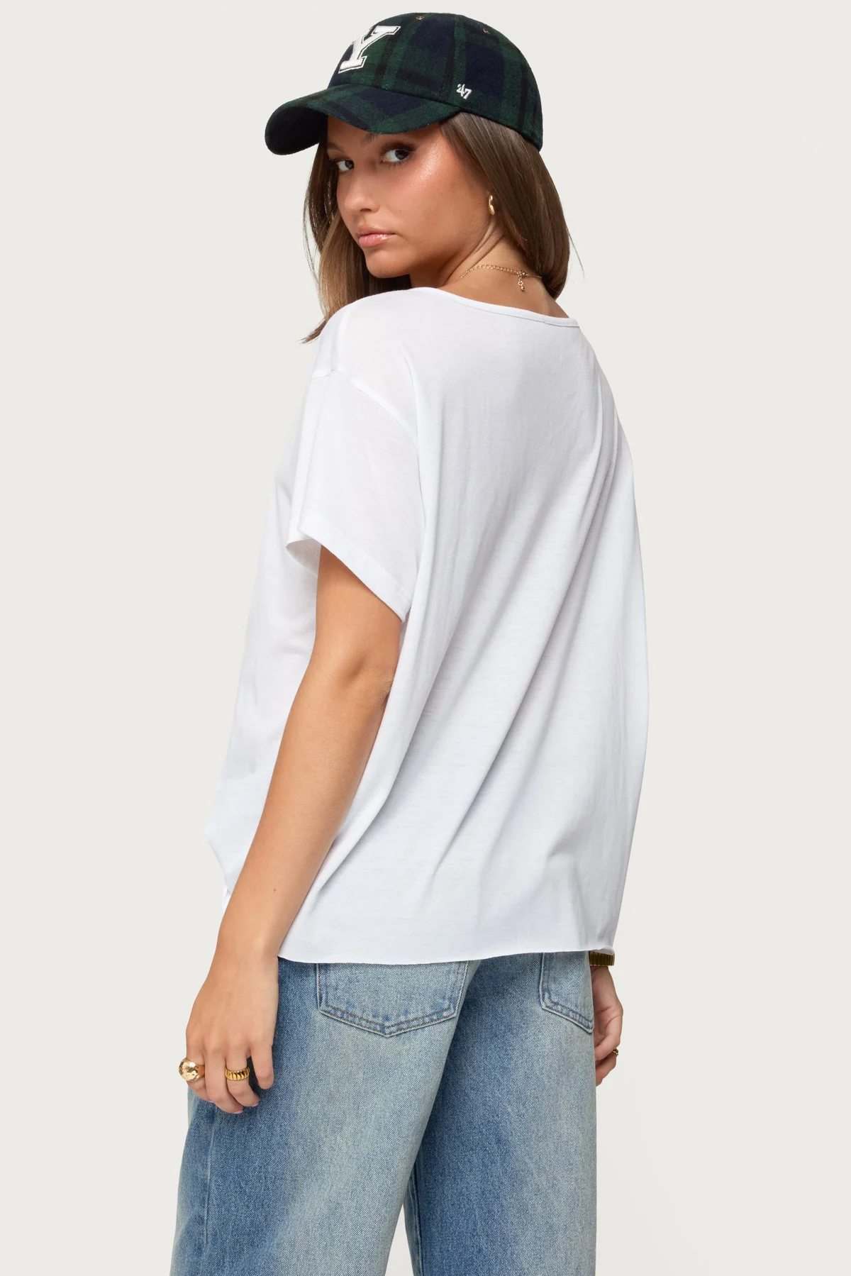Sonora Oversized V Neck T Shirt - Image 5