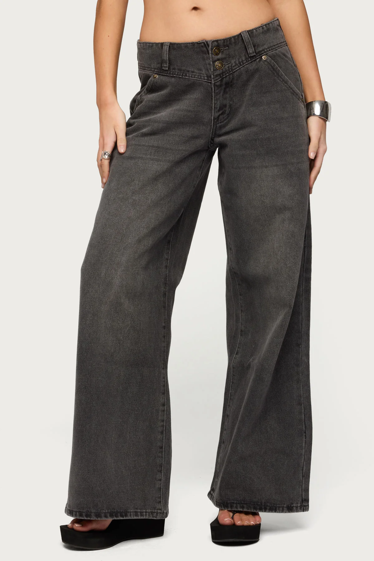 Meredith Low Rise Wide Leg Jeans - Image 2