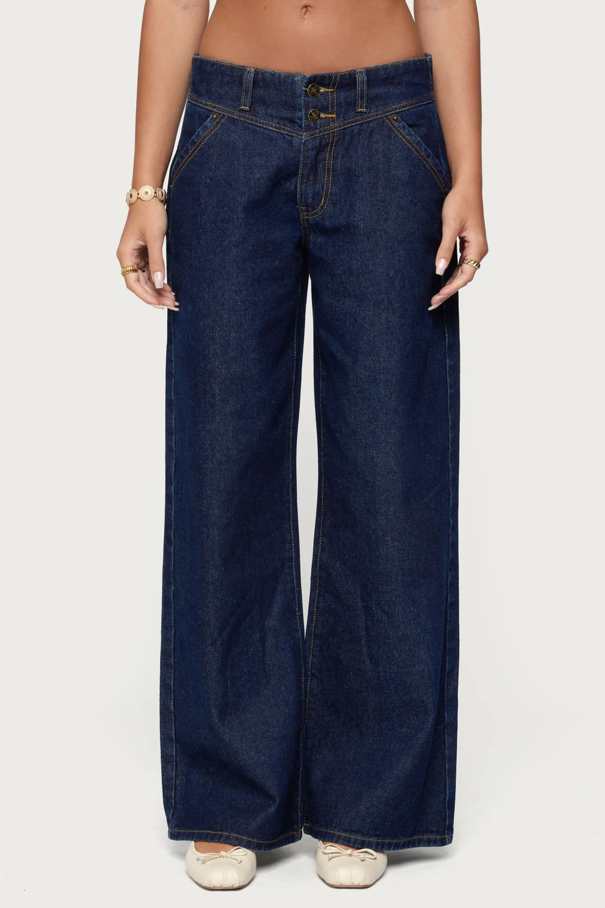 Meredith Low Rise Wide Leg Jeans - Image 2