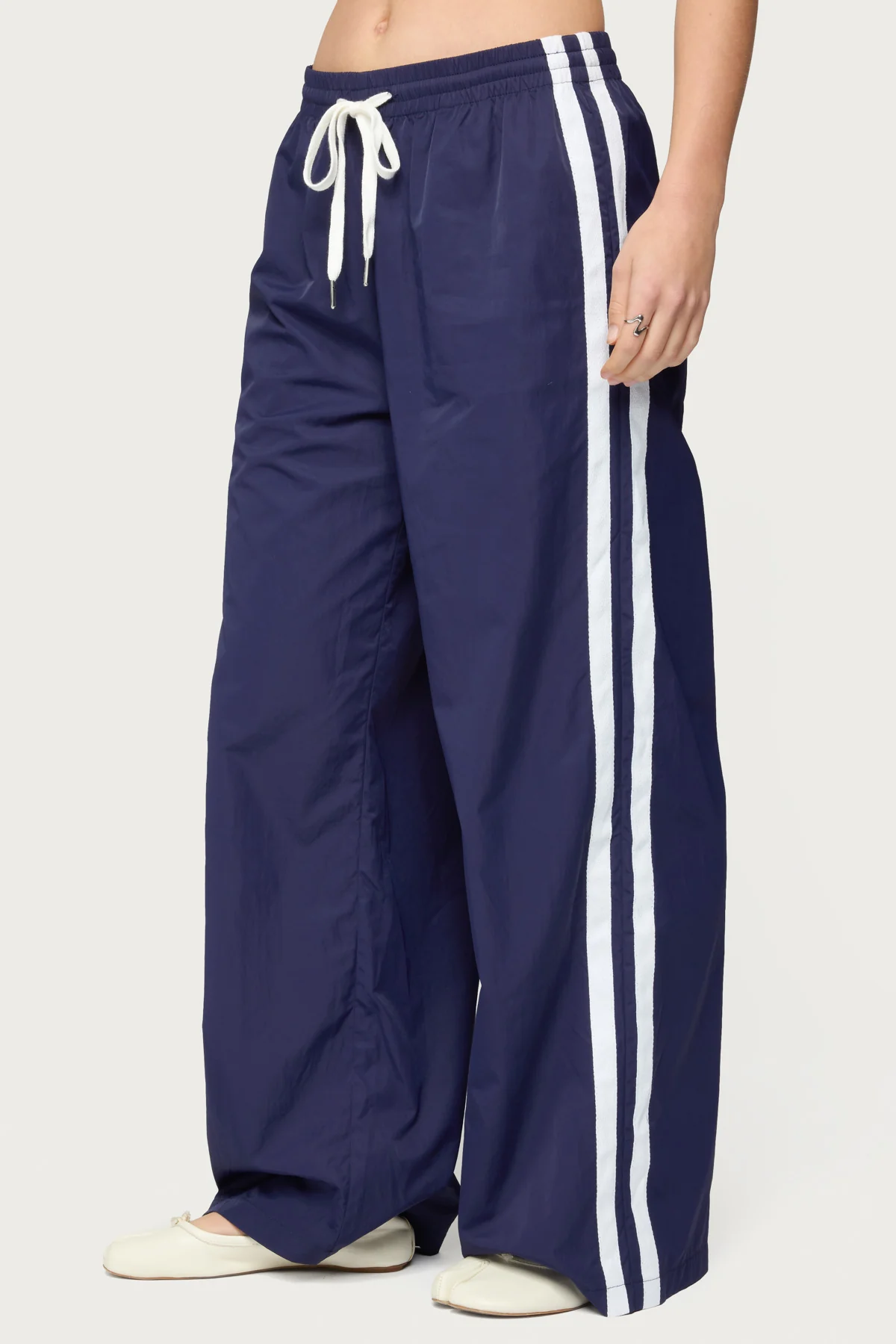 Kieran Stripey Nylon Track Pants - Image 4