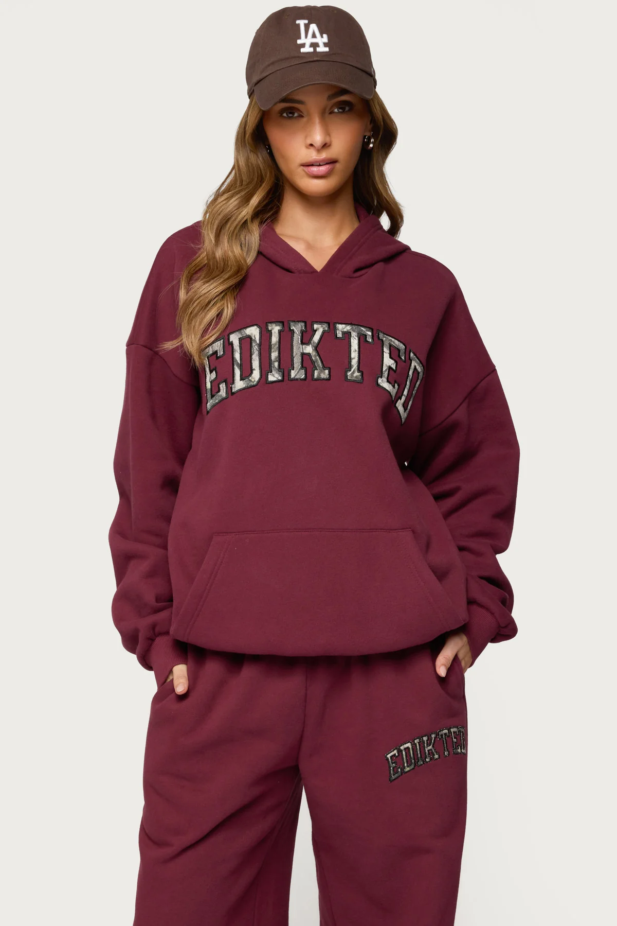 Camo Crush Edikted Oversized Hoodie - Image 2
