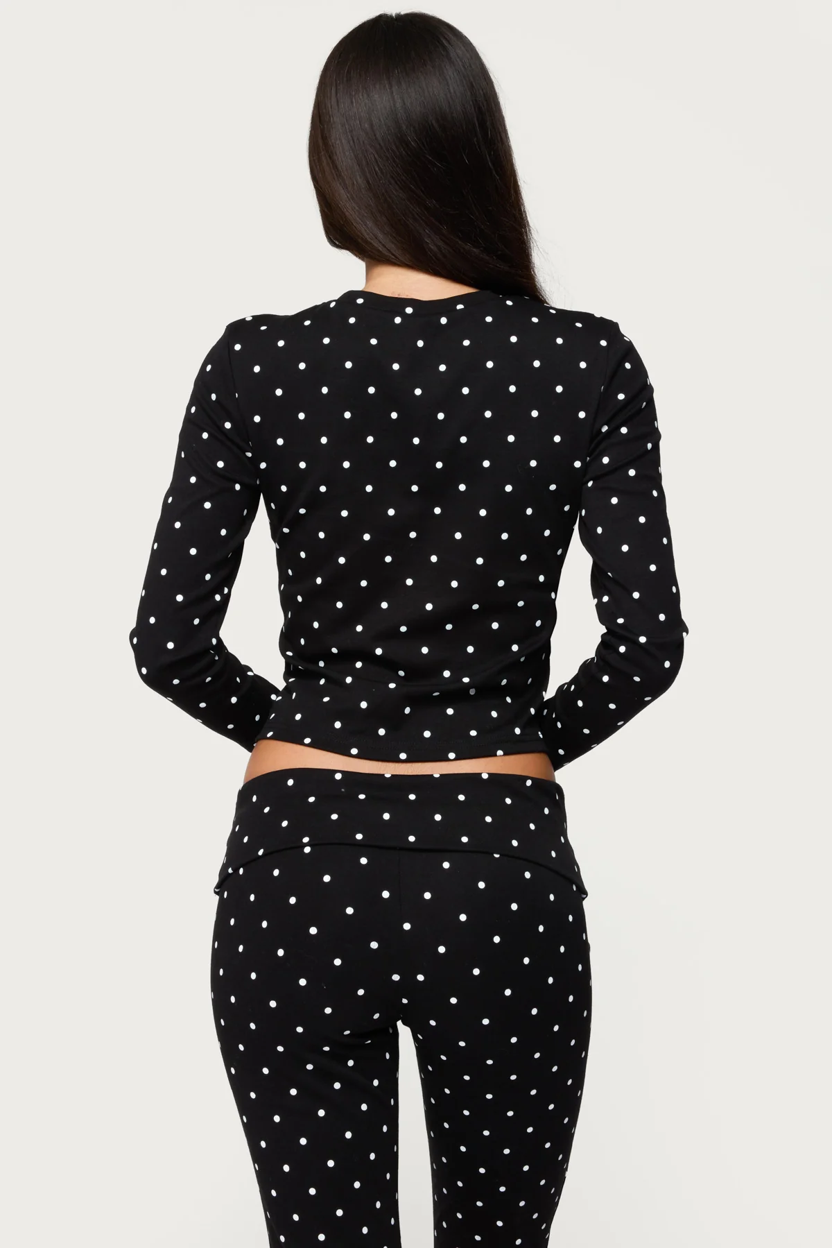 Daliya Polka Dot Long Sleeve Top - Image 5