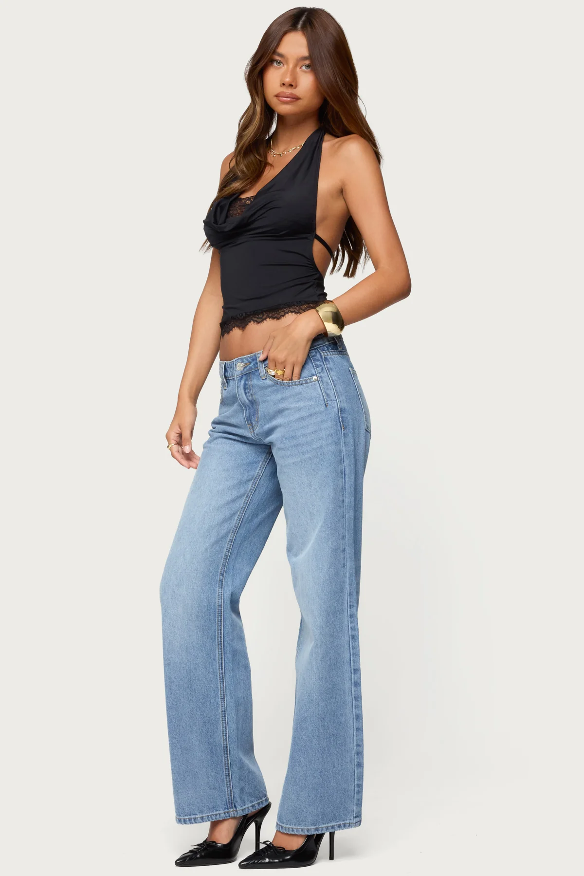 Holly Low Rise Straight Leg Jeans - Image 5