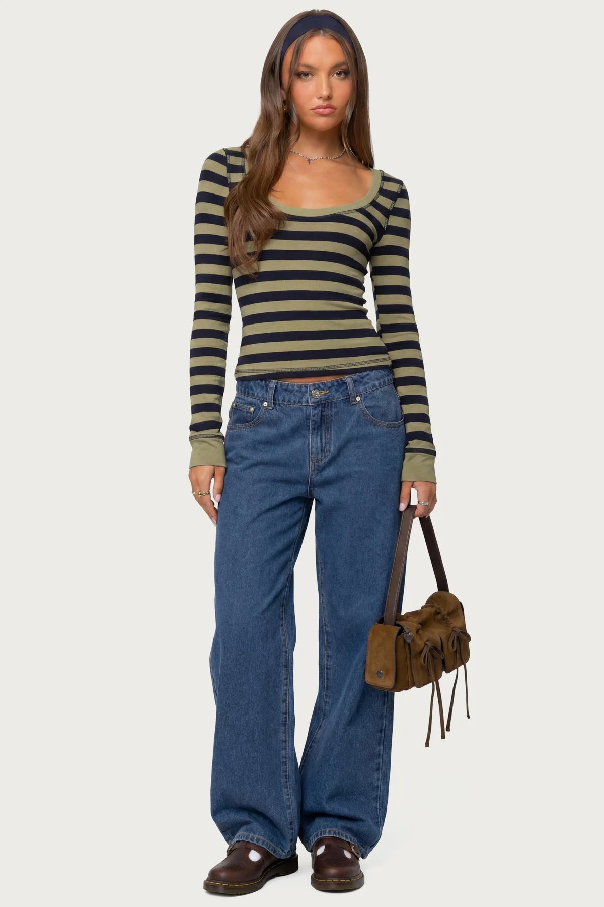 Rainey Striped Long Sleeve Top - Image 4