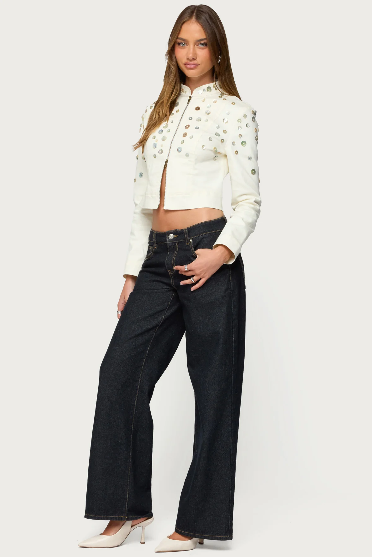 Elira Iridescent Fitted Jacket - Image 5