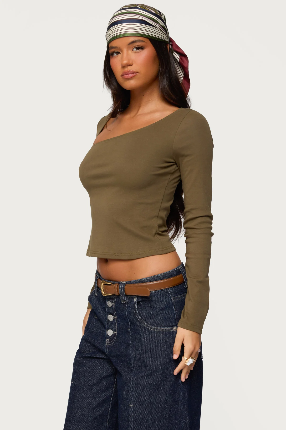 Rion Asymmetric Long Sleeve Top - Image 3