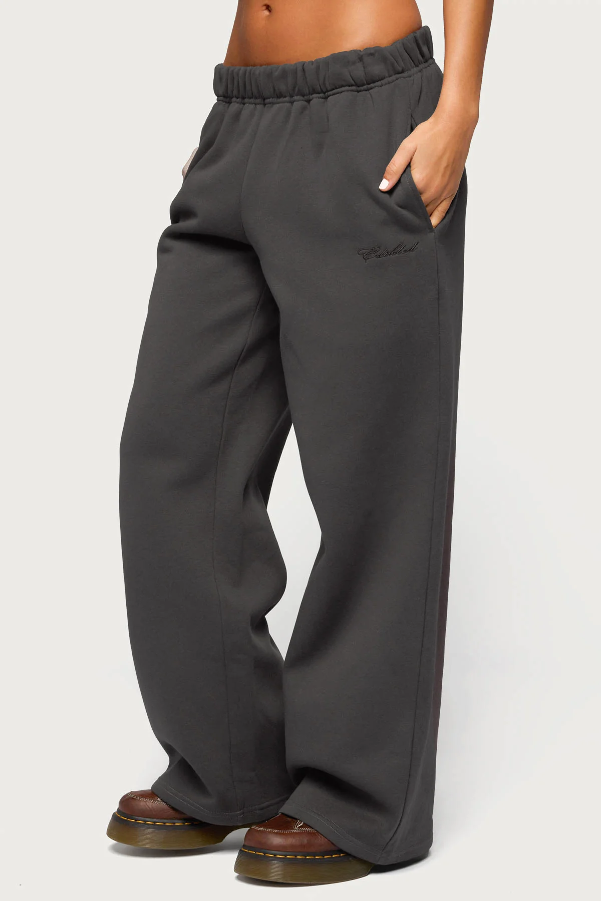 Basic Girl Wide Leg Edikted Sweatpants - Image 3