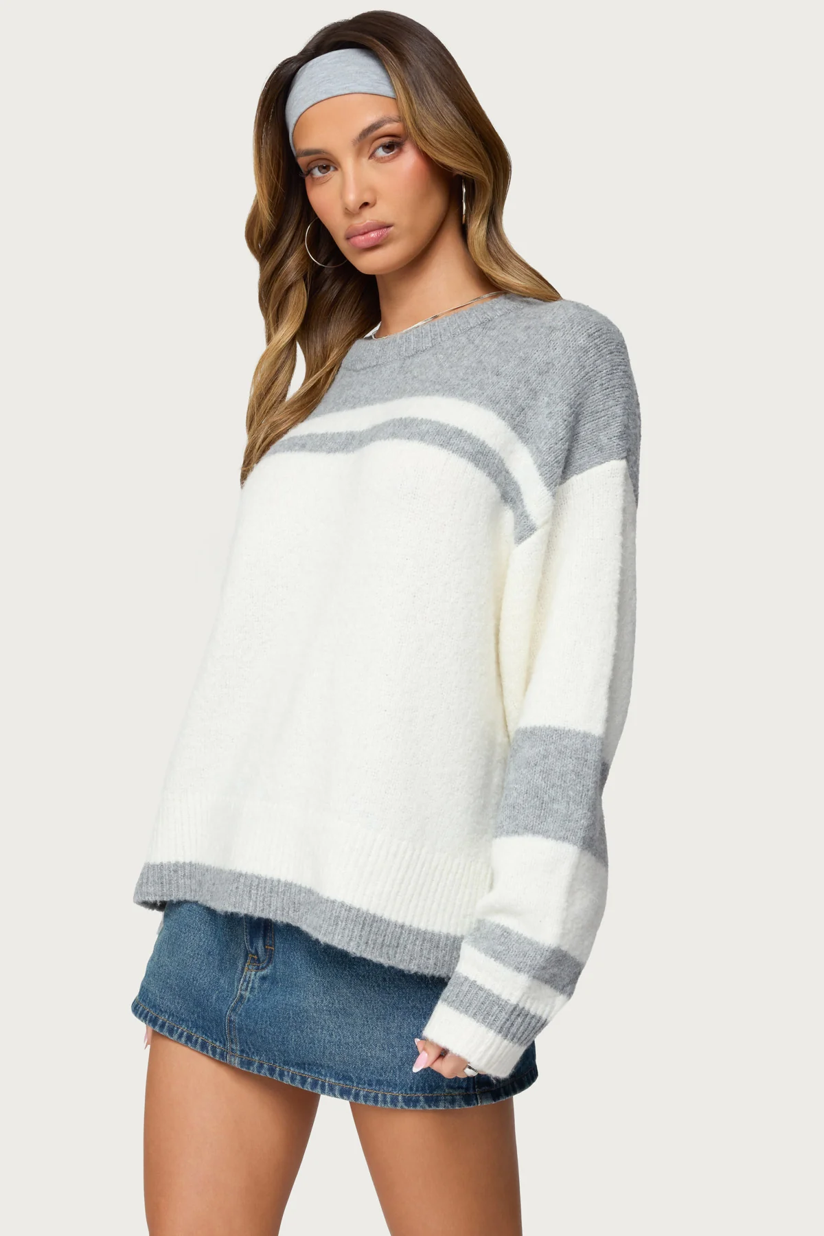 Nogah Stripey Oversized Sweater - Image 3