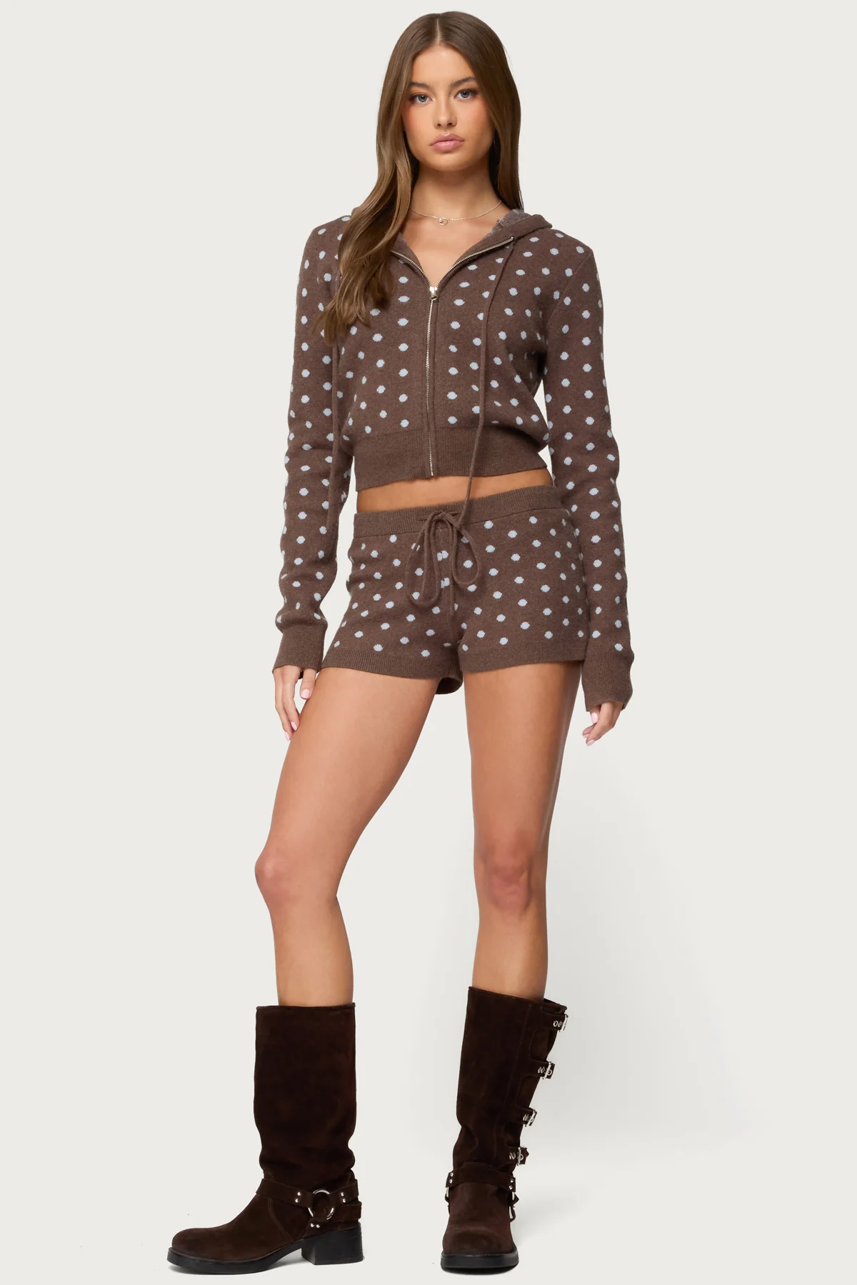Kenny Polka Dot Knit Shorts - Image 5