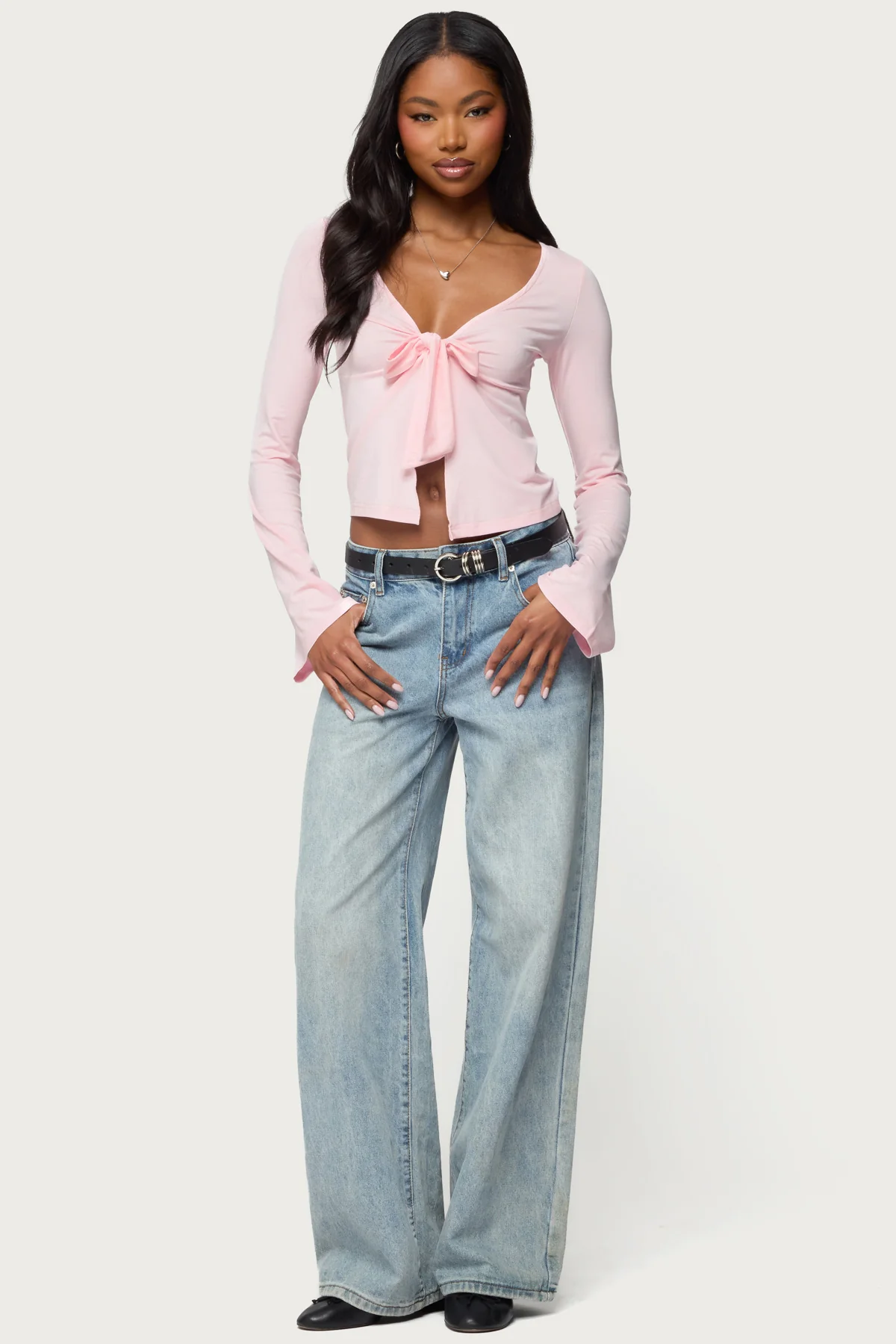 Scarlette Tie Front Top - Image 5