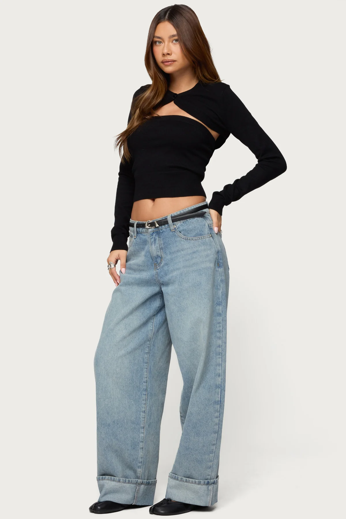 Knit Two Piece Shrug & Tube Top - Image 4