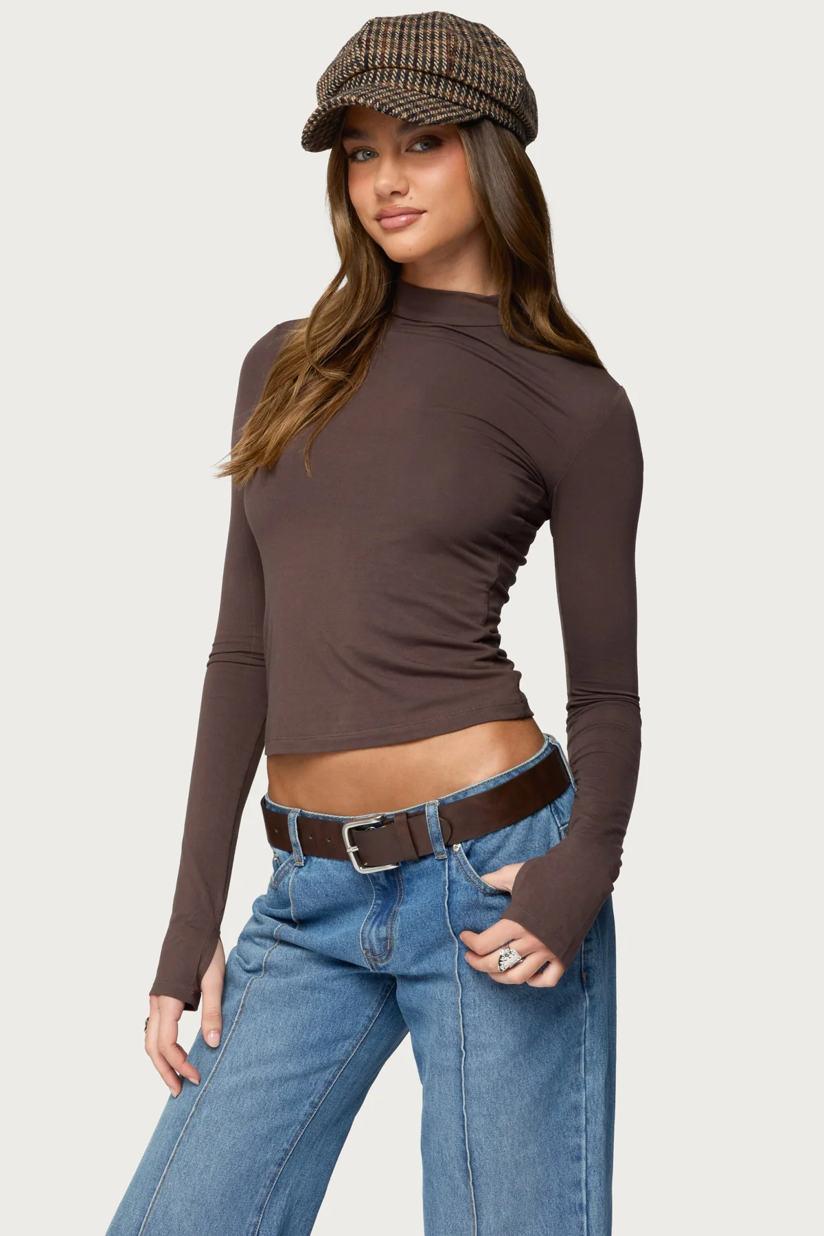 Binta Mock Neck Long Sleeve Top - Image 4