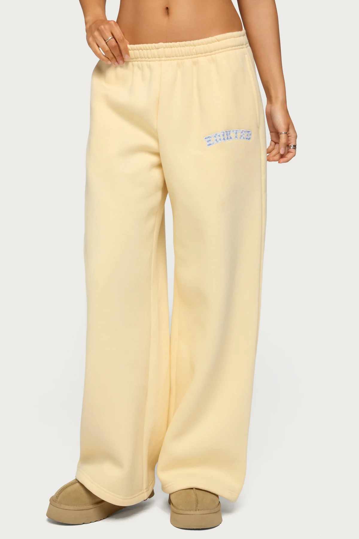 Edikted Lover Wide Leg Sweatpants - Image 2