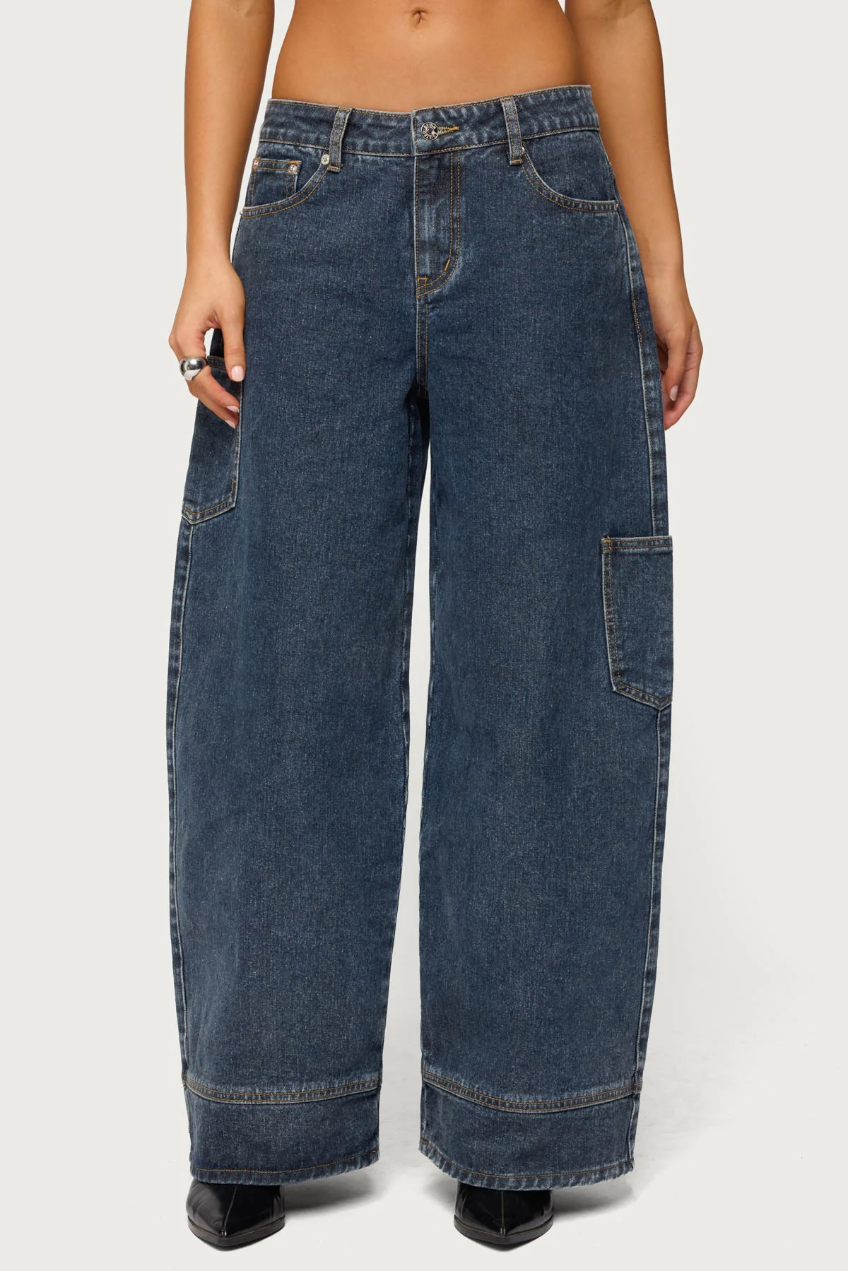 Nea Pocket Low Rise Baggy Jeans - Image 2