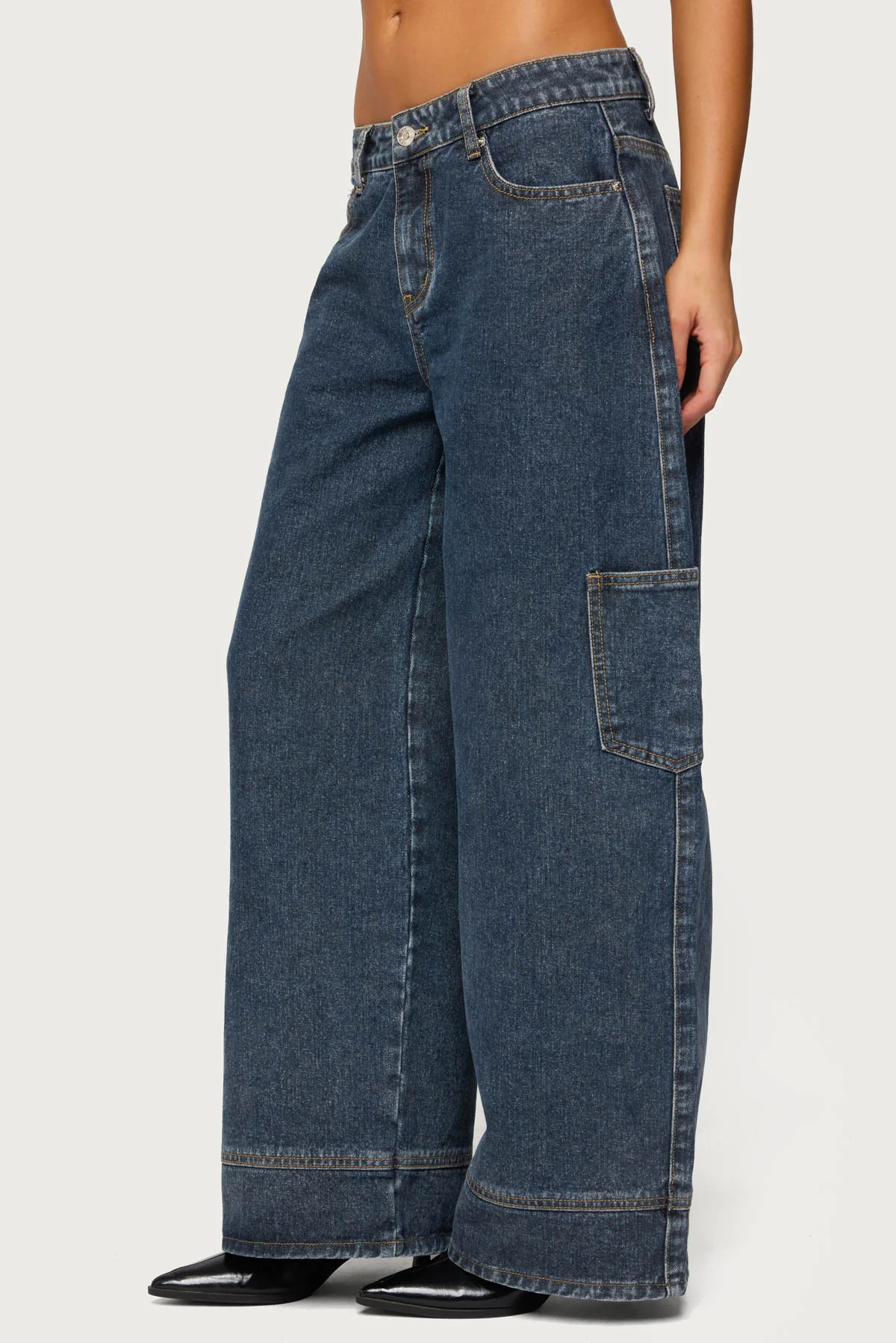 Nea Pocket Low Rise Baggy Jeans - Image 3