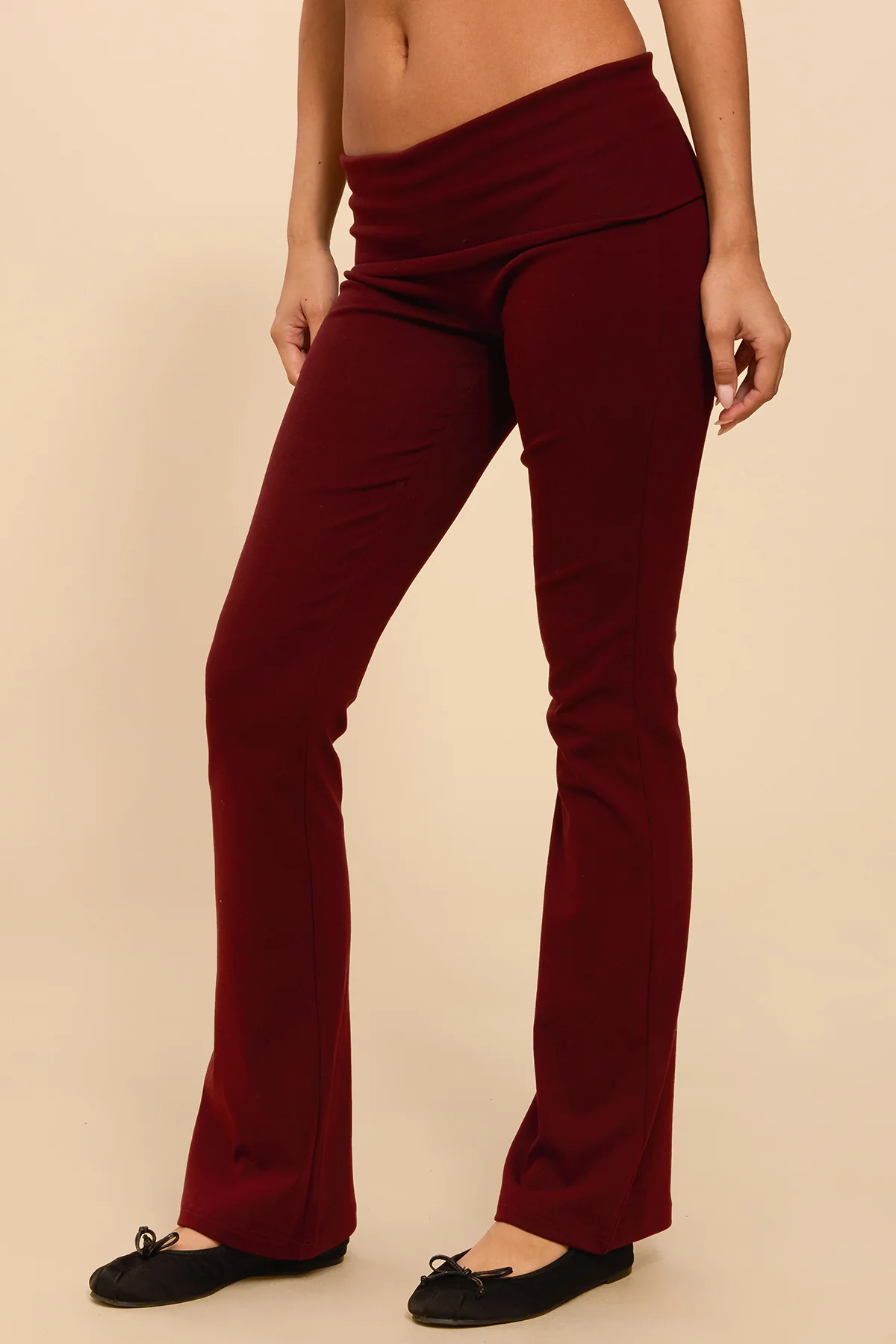 Ivanne Foldover Flared Pants - Image 4