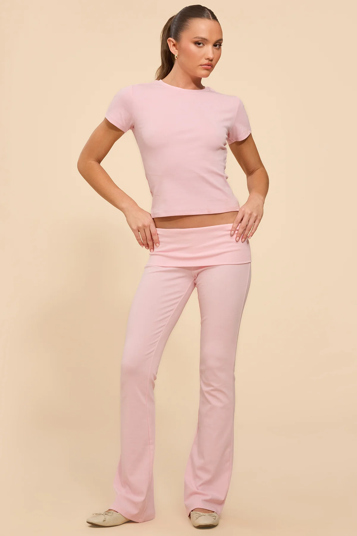 Ivanne Foldover Flared Pants - Image 5