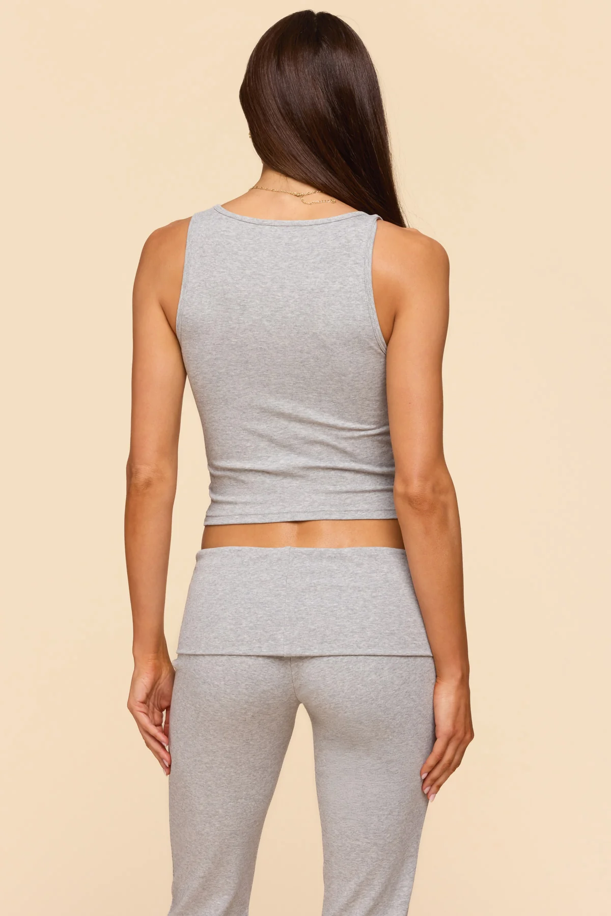 Linda Ribbed Scoop Neck Tank Top - Image 6